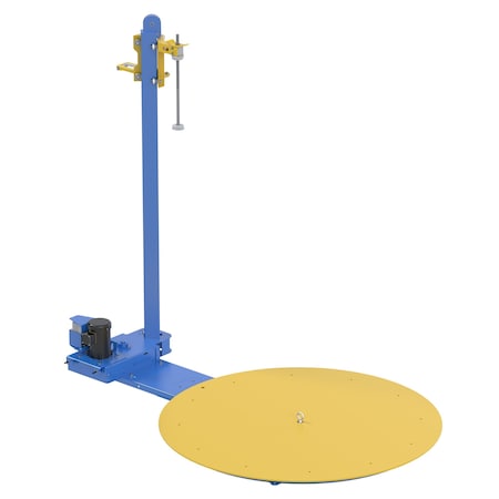 Vestil Stretch Wrap Machine, Semi-Automatic, 70", 70 W x 107.125 L, Yellow (Deck), Blue (Frame) SWA-70